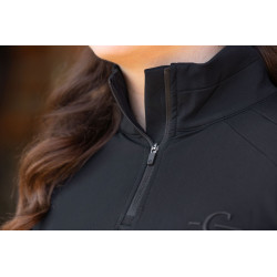 Koszulka techniczna damska Covalliero "Active" Black/Czarna