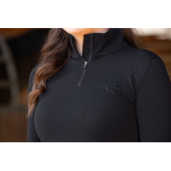 Koszulka techniczna damska Covalliero "Active" Black/Czarna