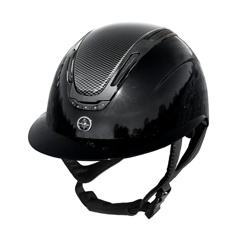 Kask FP EQUILEUS W-V CARBON SHINY czarny L(58-60 cm)
