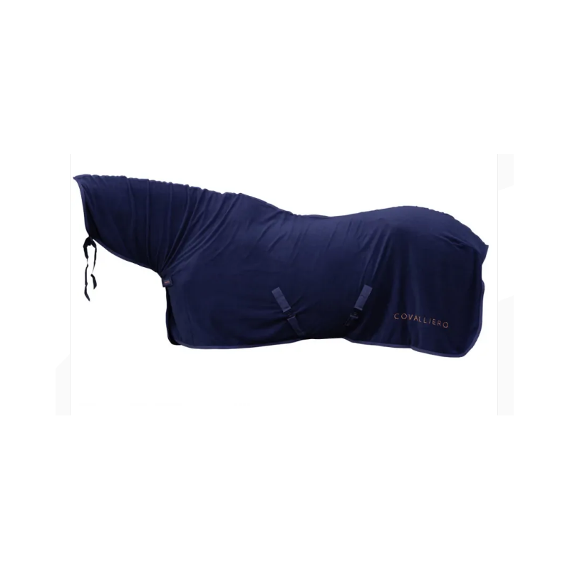 Derka Covalliero polarowa z kapturem Cooler Dark Navy/Granat