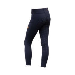 Legginsy dziecięce Covalliero z pełnym lejem Dark Navy/Granat