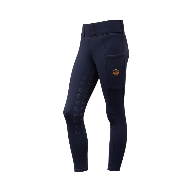 Legginsy dziecięce Covalliero z pełnym lejem Dark Navy/Granat