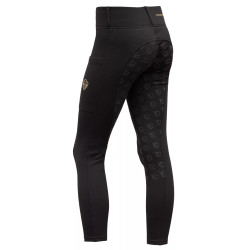 Legginsy dziecięce Covalliero z pełnym lejem Black/Czarne 164/170