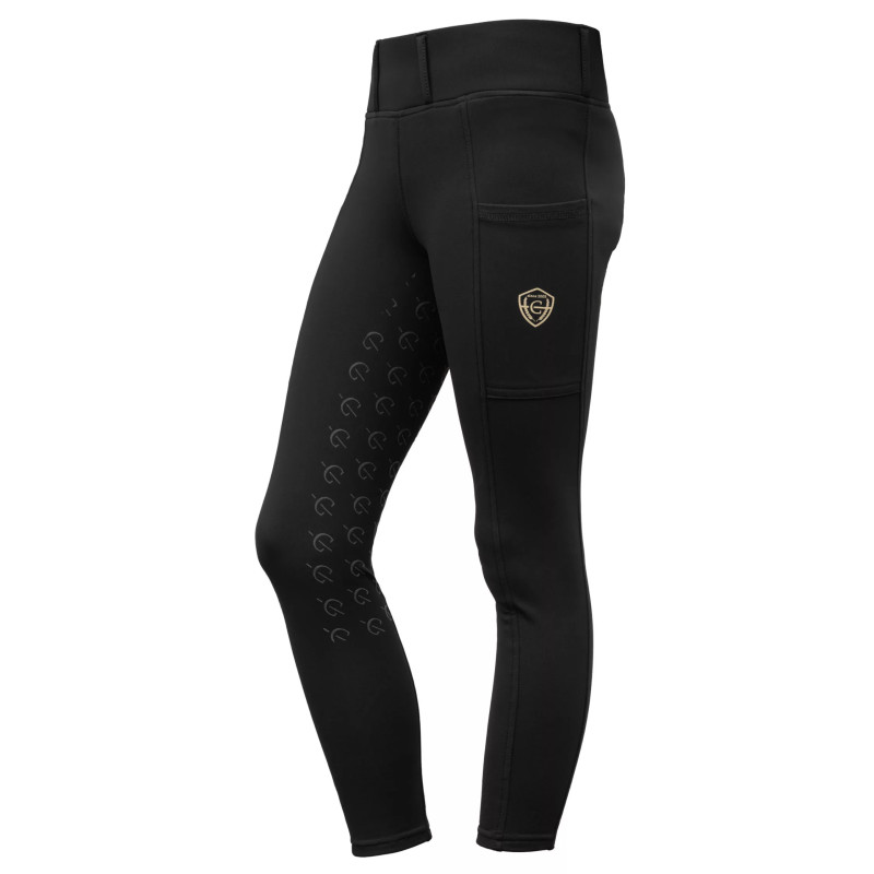 Legginsy dziecięce Covalliero z pełnym lejem Black/Czarne 164/170