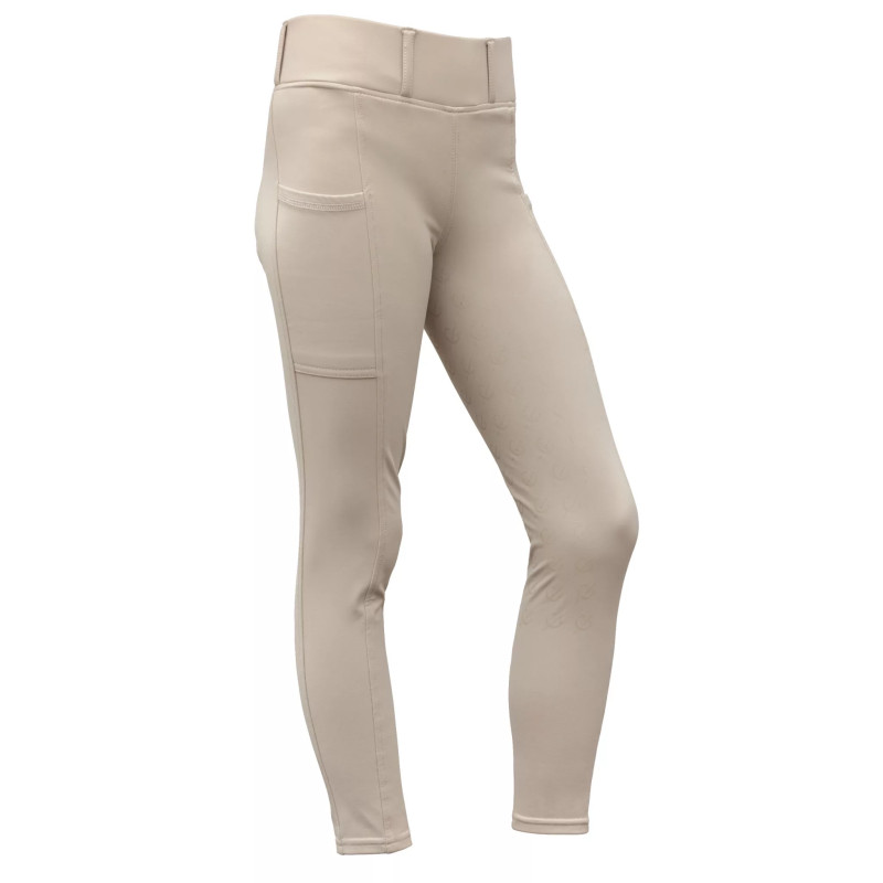 Legginsy dziecięce Covalliero z pełnym lejem Beige/Beżowe