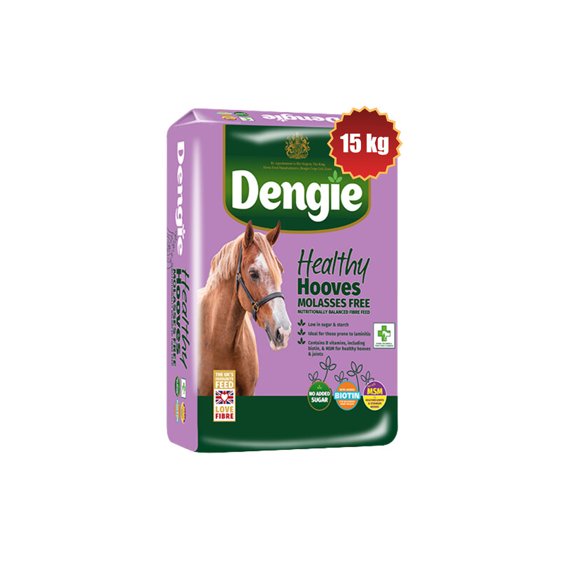 Dengie Healthy Hooves Molasses Free z MSM 15kg