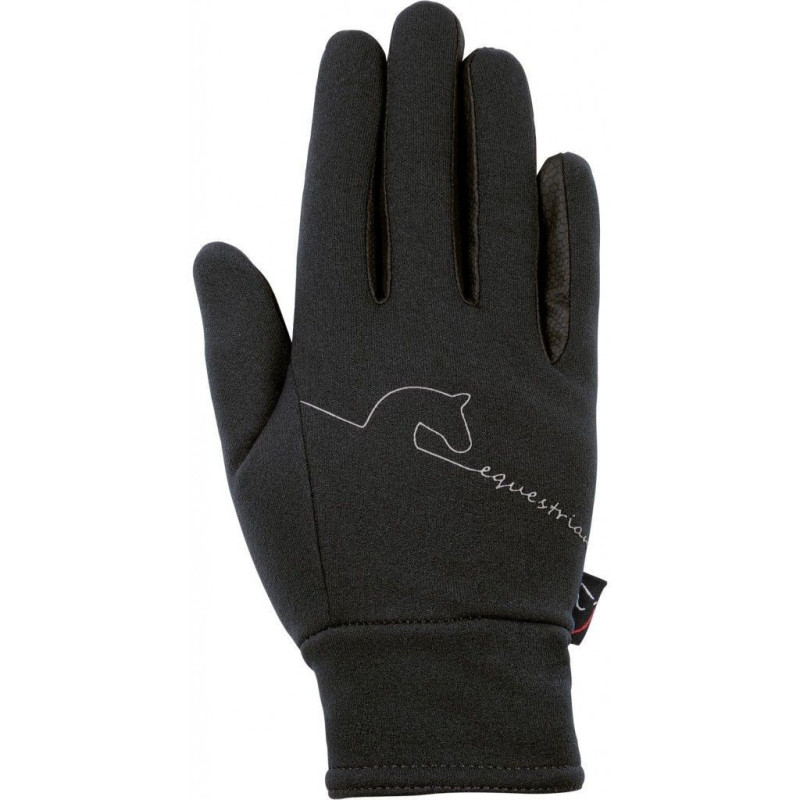 Rękawiczki zimowe HKM Equestrian czarne XS