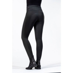 Legginsy zimowe HKM Cosy pełen lej silikonowy czarne 40/42