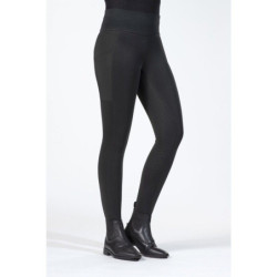 Legginsy zimowe HKM Cosy pełen lej silikonowy czarne 40/42