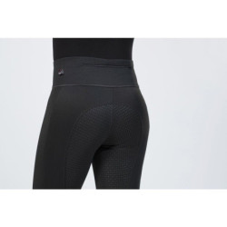Legginsy zimowe HKM Cosy pełen lej silikonowy czarne 40/42
