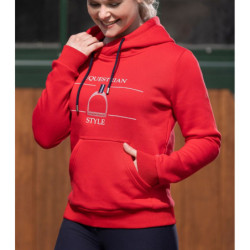 Bluza HKM Style "Equine Sports" Red granatowa
