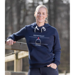 Bluza HKM Style "Equine Sports" Red granatowa
