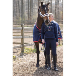 Bluza HKM Style "Equine Sports" Red granatowa