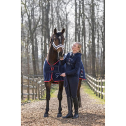 Bluza HKM Style "Equine Sports" Red granatowa