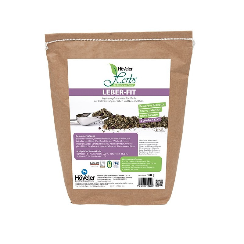 Höveler HERBS LEBER-FIT (0,8 kg) ZIOŁA NA SCHORZENIA WĄTROBY I NEREK