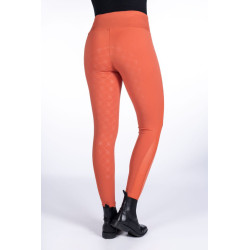 Legginsy damskie HKM "Edinburgh Mesh" Brandy