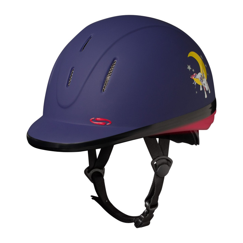 Kask Swing H06 dziewczęcy regulowany Unicorn Night 54-55