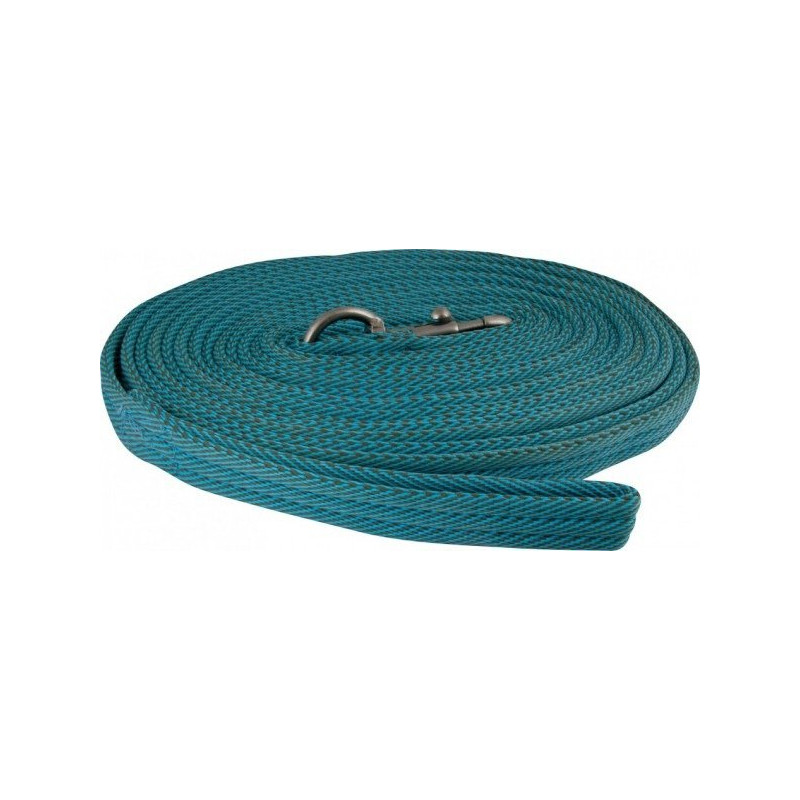 Lonża York Stripe turkusowa 8,5m