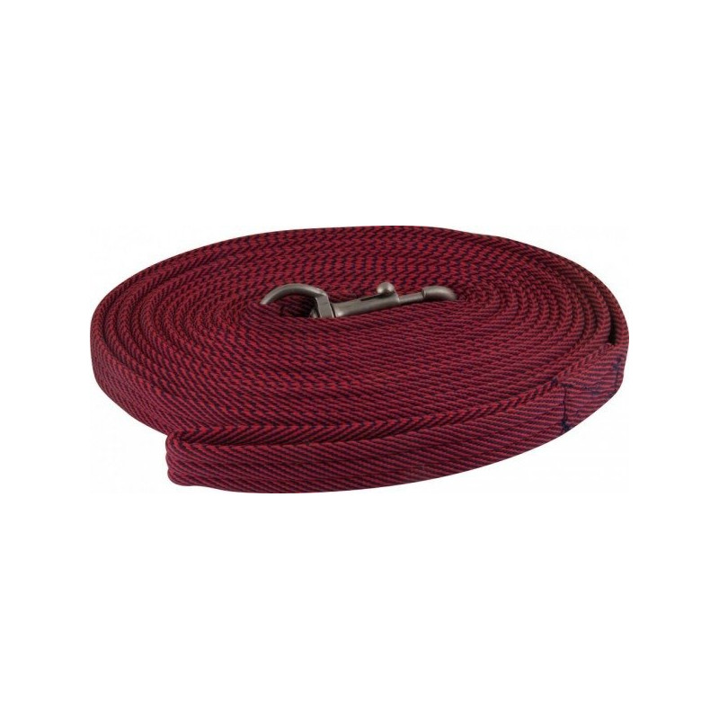 Lonża York Stripe czerwona 8,5m