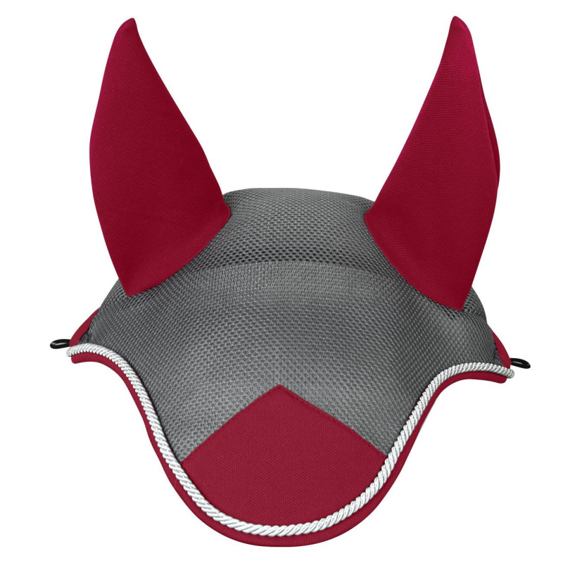 Nauszniki York Air Mesh szaro-bordo